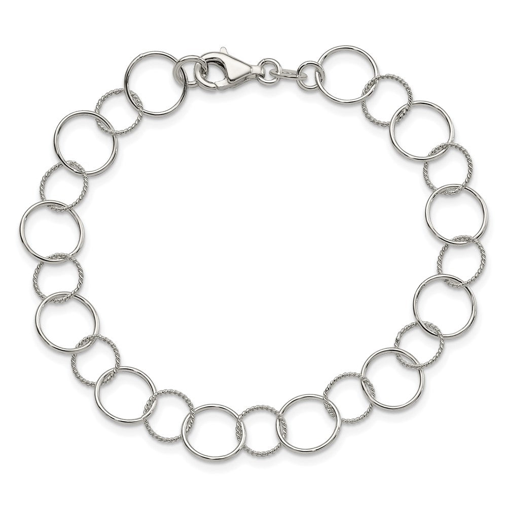 7.5 Inch Sterling Silver Fancy Bracelet
