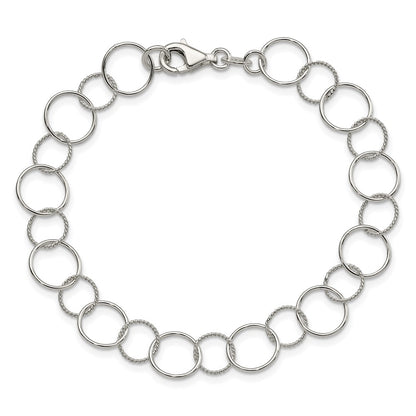 7.5 Inch Sterling Silver Fancy Bracelet