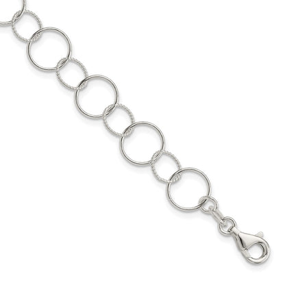 7.5 Inch Sterling Silver Fancy Bracelet
