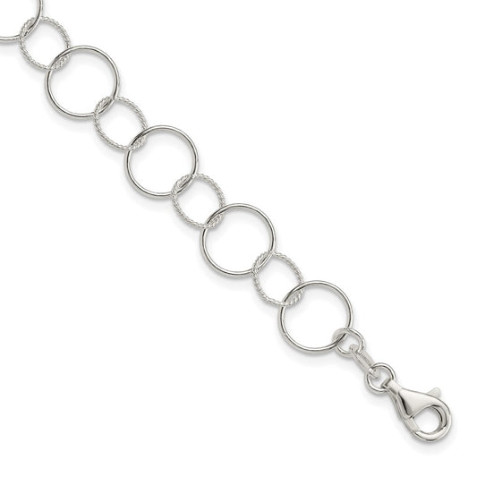 7.5 Inch Sterling Silver Fancy Bracelet