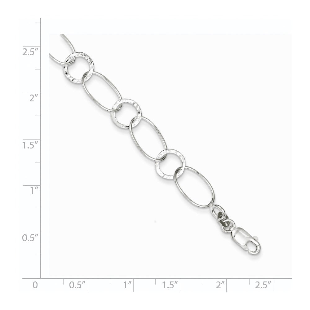 7.5 Inch Sterling Silver Fancy Bracelet