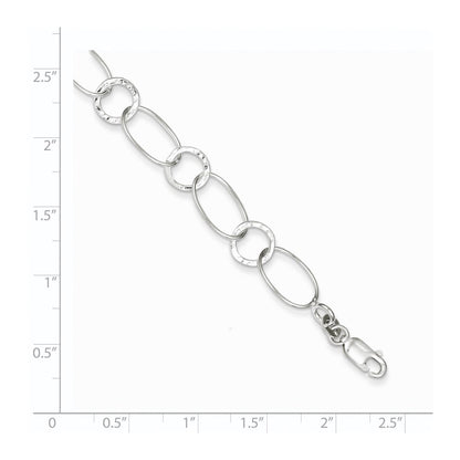 7.5 Inch Sterling Silver Fancy Bracelet