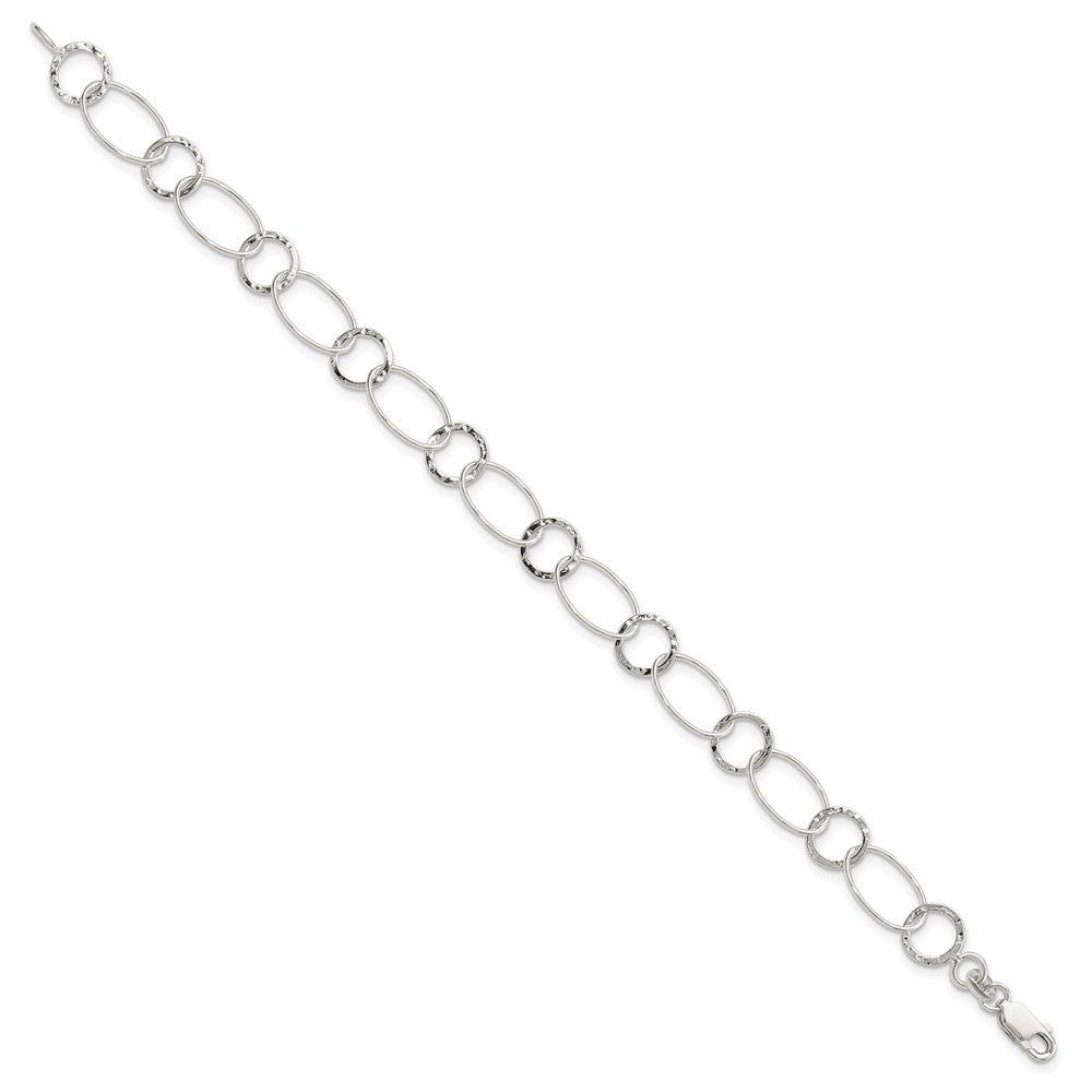 7.5 Inch Sterling Silver Fancy Bracelet