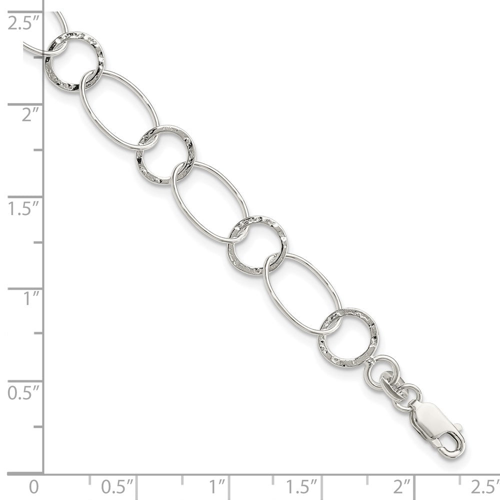 7.5 Inch Sterling Silver Fancy Bracelet