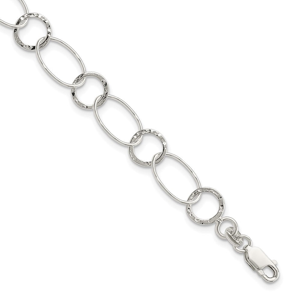 7.5 Inch Sterling Silver Fancy Bracelet