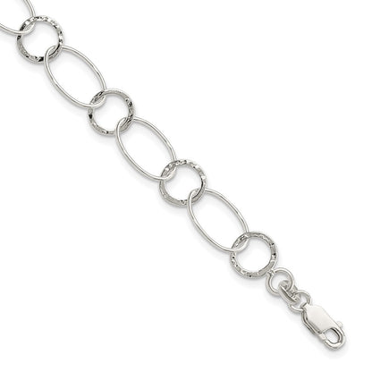 7.5 Inch Sterling Silver Fancy Bracelet