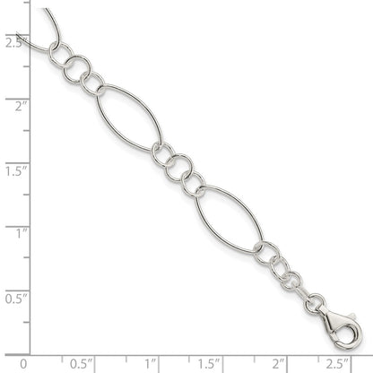 7.5 Inch Sterling Silver Fancy Bracelet