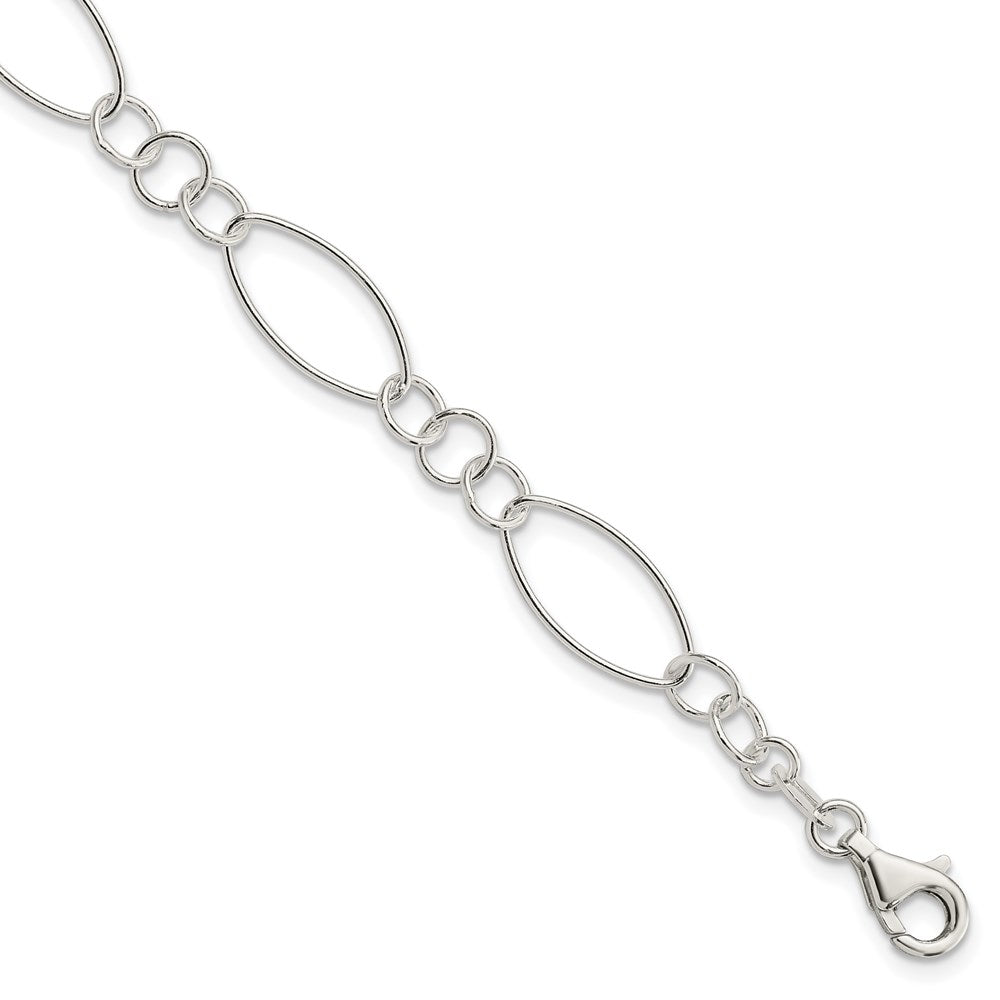 7.5 Inch Sterling Silver Fancy Bracelet