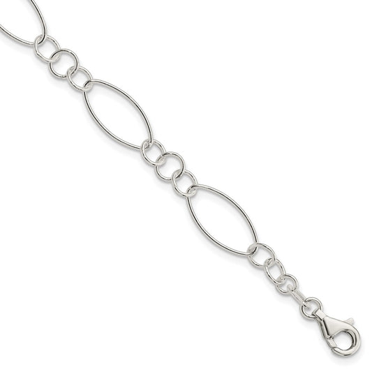 7.5 Inch Sterling Silver Fancy Bracelet
