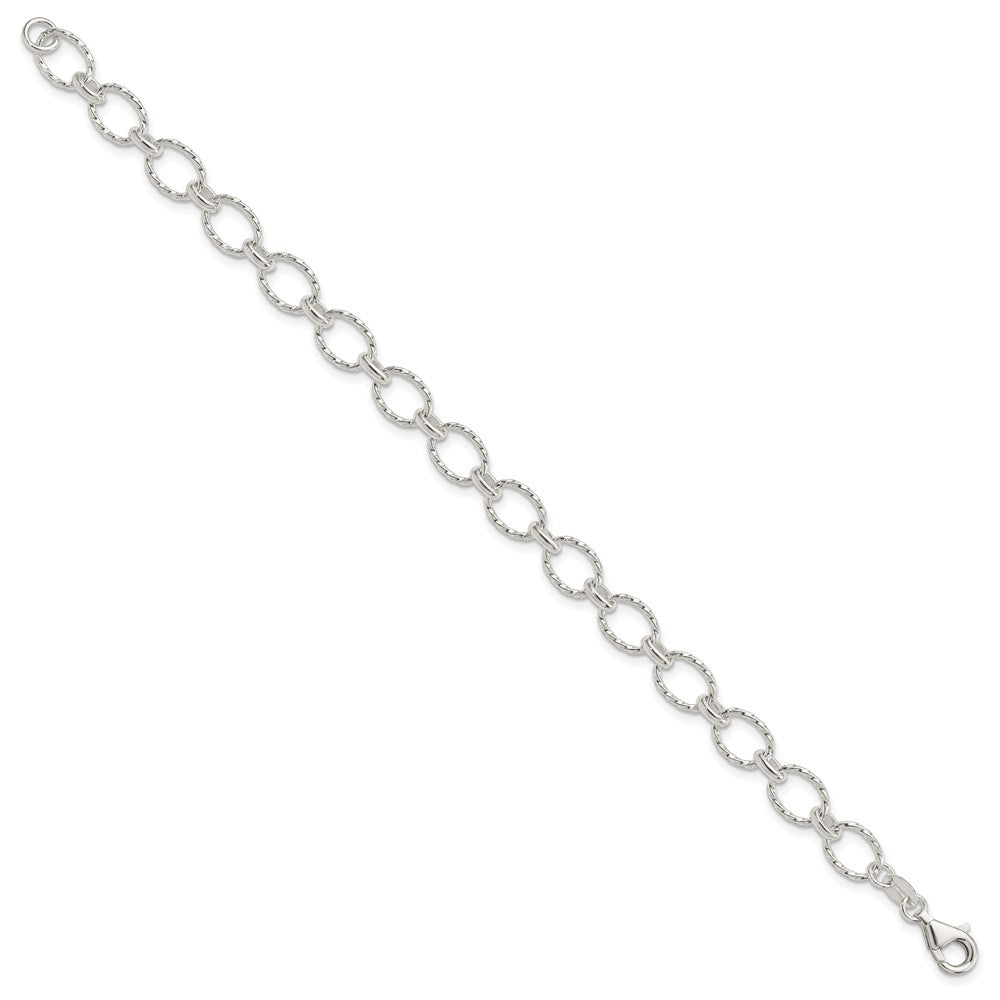 7.5 Inch Sterling Silver Fancy Bracelet
