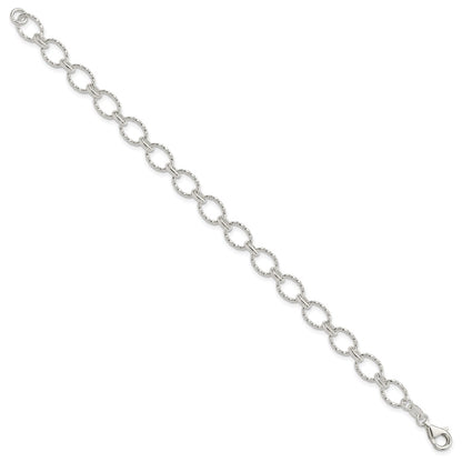 7.5 Inch Sterling Silver Fancy Bracelet