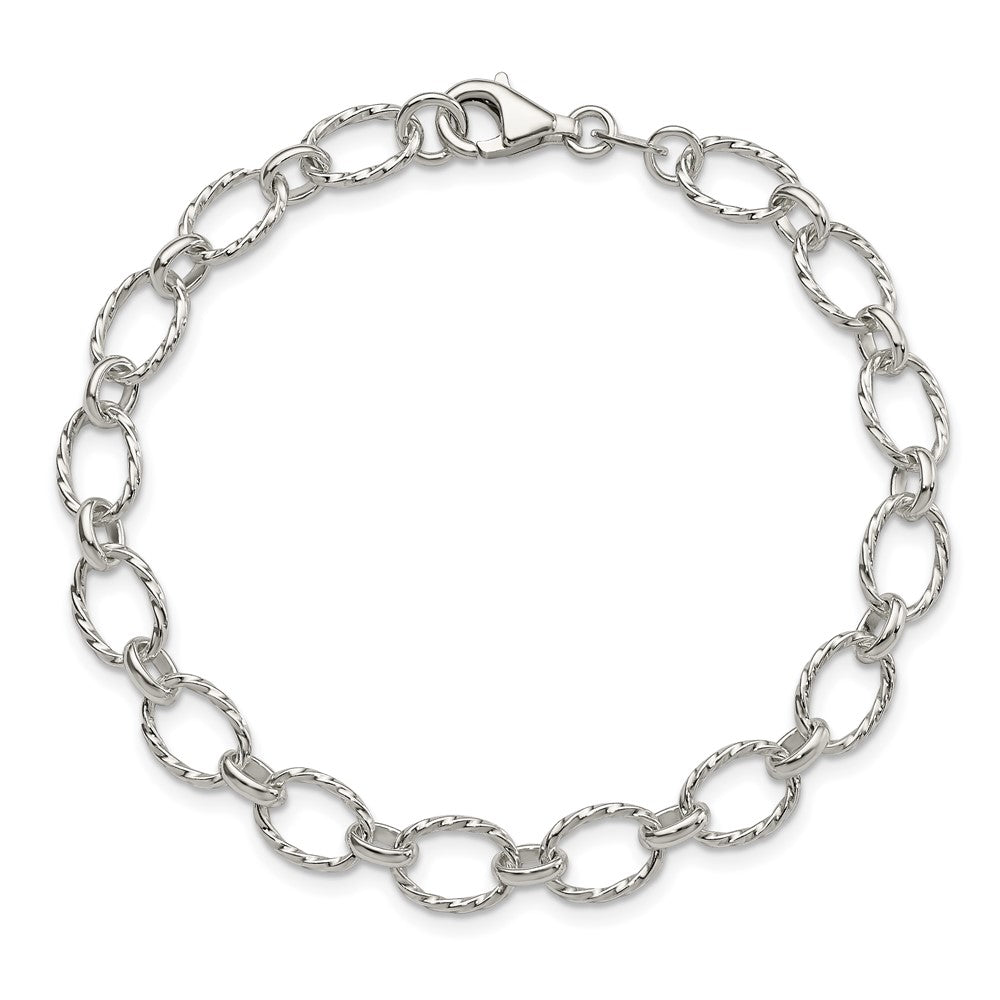 7.5 Inch Sterling Silver Fancy Bracelet