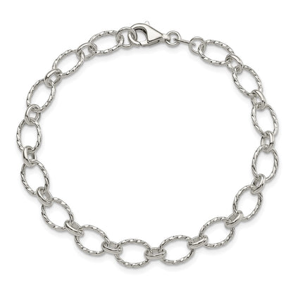 7.5 Inch Sterling Silver Fancy Bracelet