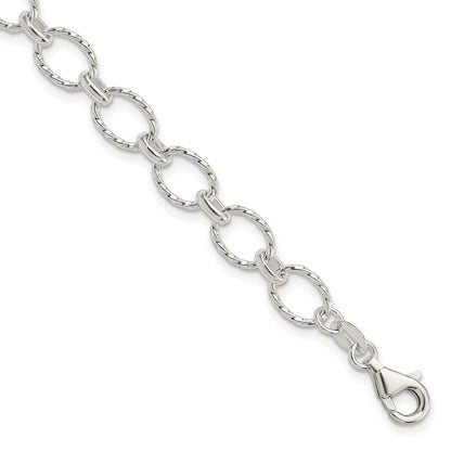 7.5 Inch Sterling Silver Fancy Bracelet