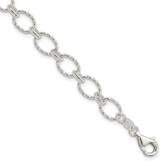 7.5 Inch Sterling Silver Fancy Bracelet