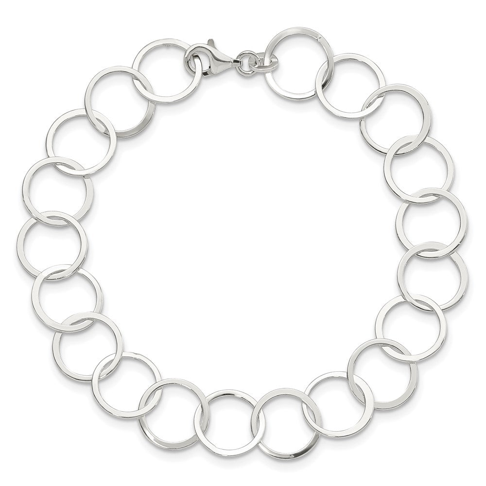 7.5 Inch Sterling Silver Circle Bracelet