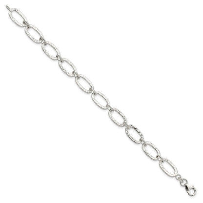 7.5 Inch Sterling Silver Fancy Bracelet