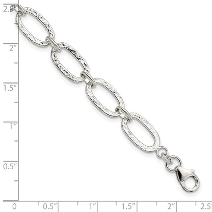 7.5 Inch Sterling Silver Fancy Bracelet
