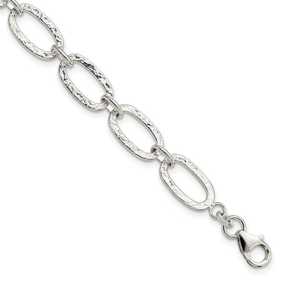 7.5 Inch Sterling Silver Fancy Bracelet