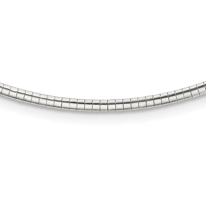 16 Inch Sterling Silver 2mm W/2 In Ext Cubetto Chain Necklace