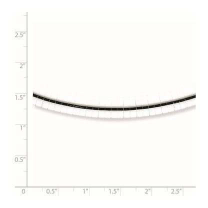 16 Inch Sterling Silver Rhodium Plated 6mm W/2 In Ext Cubetto Chain Necklace