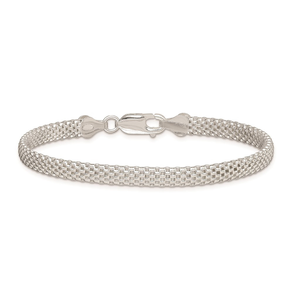 7 Inch Sterling Silver 5mm Mesh Bracelet