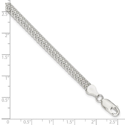 7 Inch Sterling Silver 5mm Mesh Bracelet