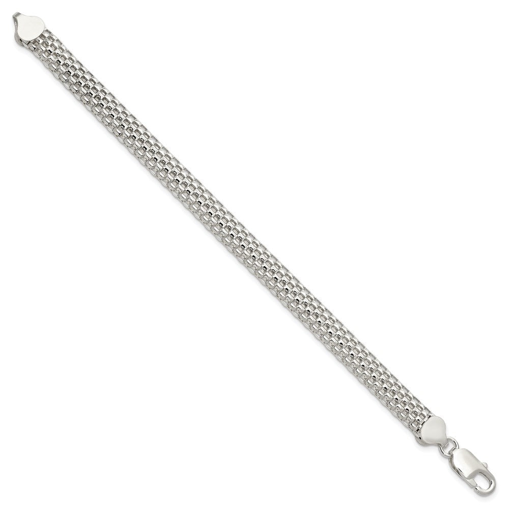 7 Inch Sterling Silver 8mm Mesh Bracelet