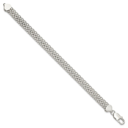 7 Inch Sterling Silver 8mm Mesh Bracelet