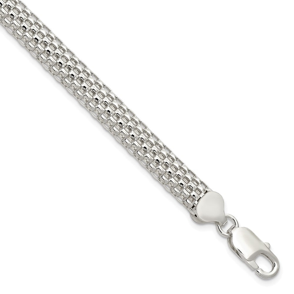 7 Inch Sterling Silver 8mm Mesh Bracelet