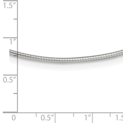 16 Inch Sterling Silver 1.6mm W/ 2In Extender Neckwire Chain Necklace