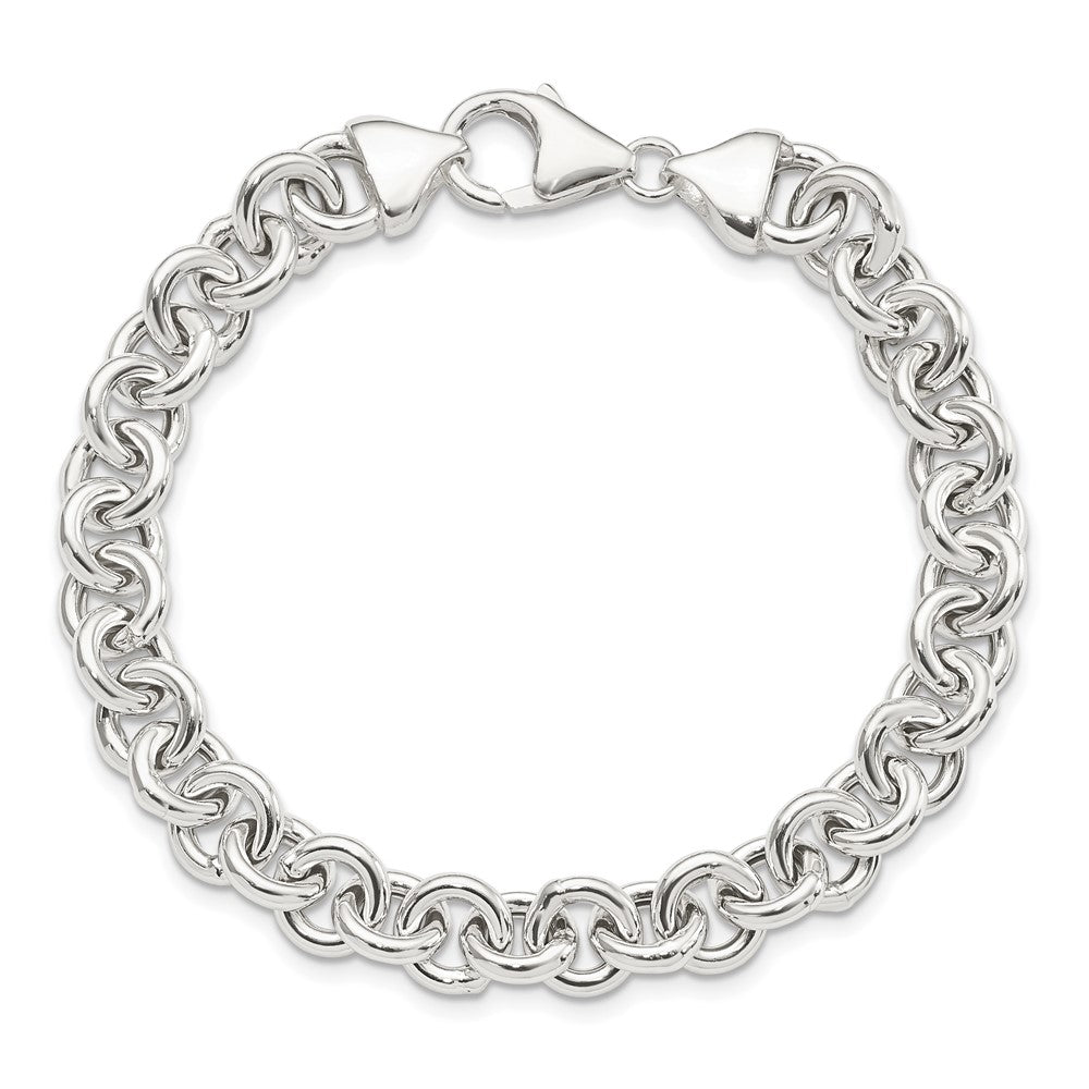 7.75 Inch Sterling Silver Polished Fancy Link Bracelet