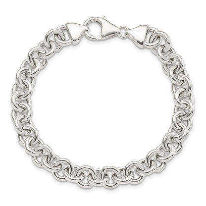 7.75 Inch Sterling Silver Polished Fancy Link Bracelet