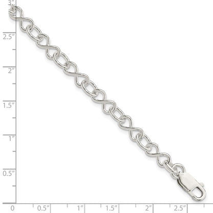 7.5 Inch Sterling Silver Polished Fancy Link Bracelet