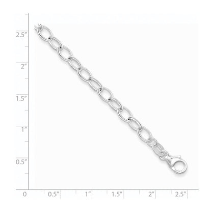 7.5 Inch Sterling Silver Polished Fancy Link Bracelet