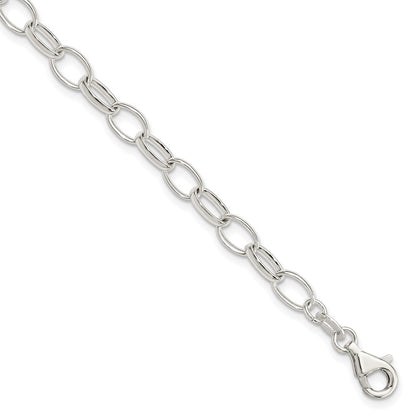 7.5 Inch Sterling Silver Polished Fancy Link Bracelet