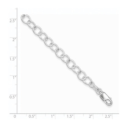 7.5 Inch Sterling Silver Polished Fancy Link Bracelet