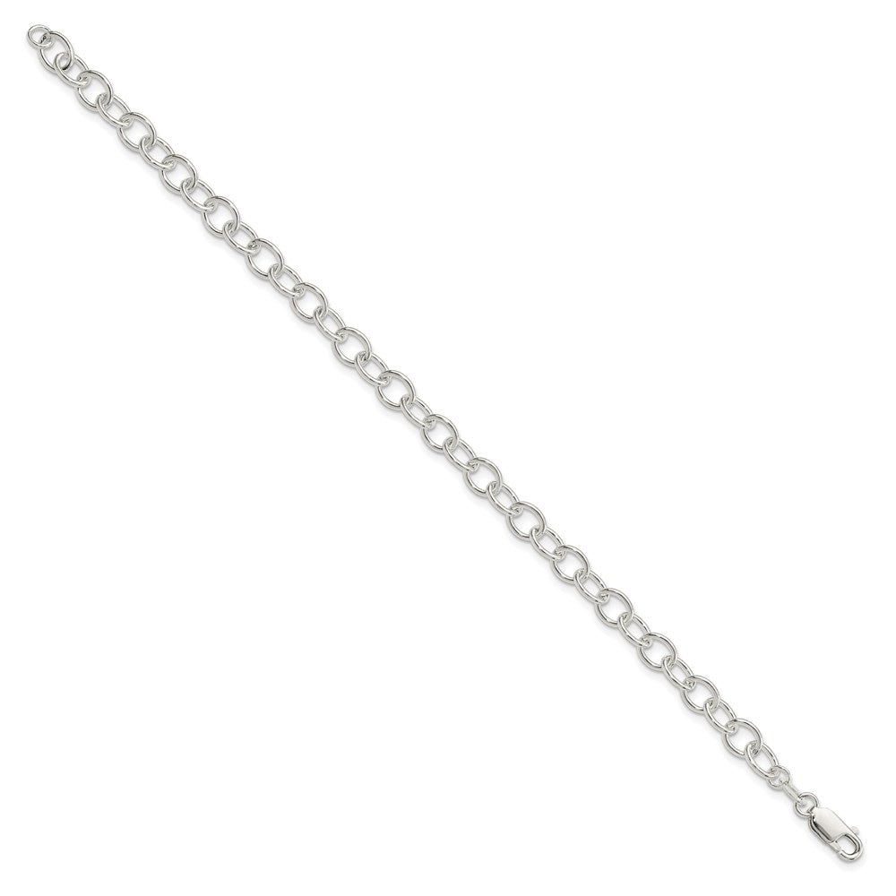7.5 Inch Sterling Silver Polished Fancy Link Bracelet