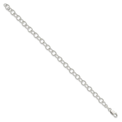 7.5 Inch Sterling Silver Polished Fancy Link Bracelet