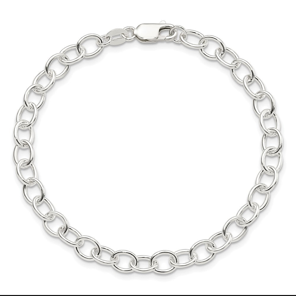 7.5 Inch Sterling Silver Polished Fancy Link Bracelet