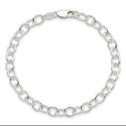 7.5 Inch Sterling Silver Polished Fancy Link Bracelet