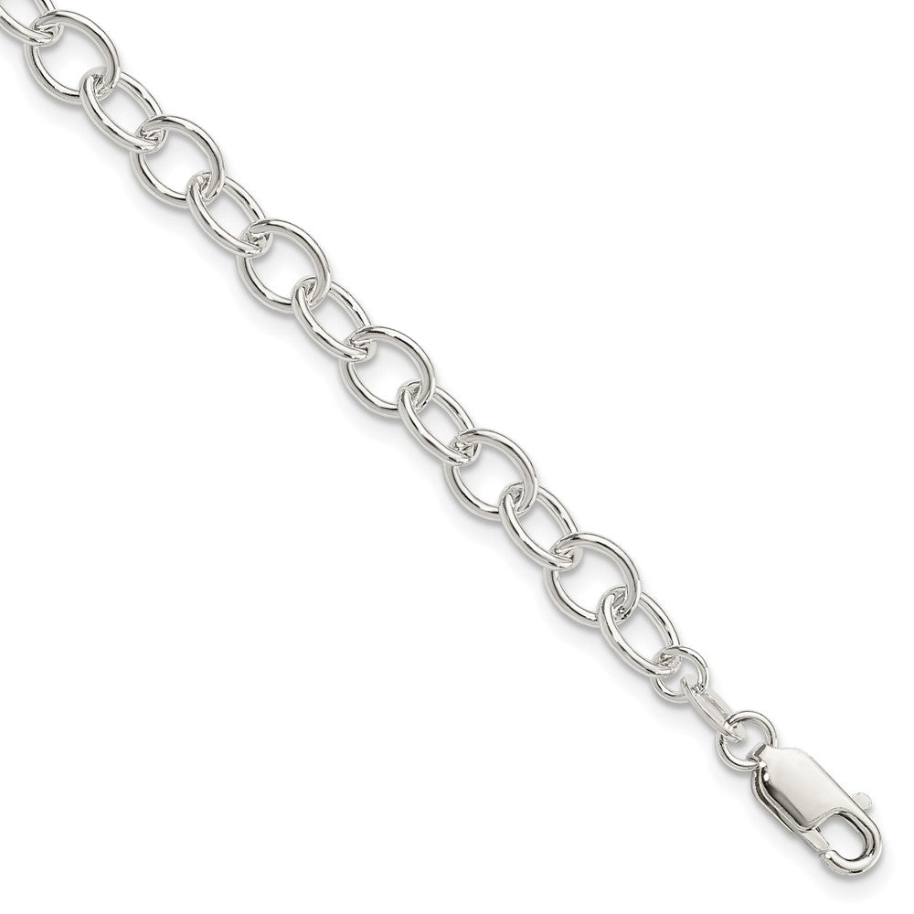 7.5 Inch Sterling Silver Polished Fancy Link Bracelet
