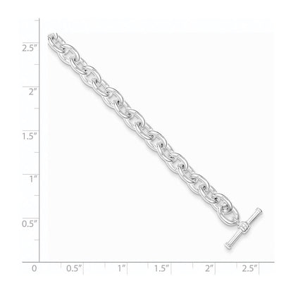 7.5 Inch Sterling Silver Toggle Link Bracelet