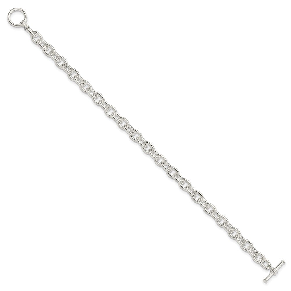 7.5 Inch Sterling Silver Toggle Link Bracelet