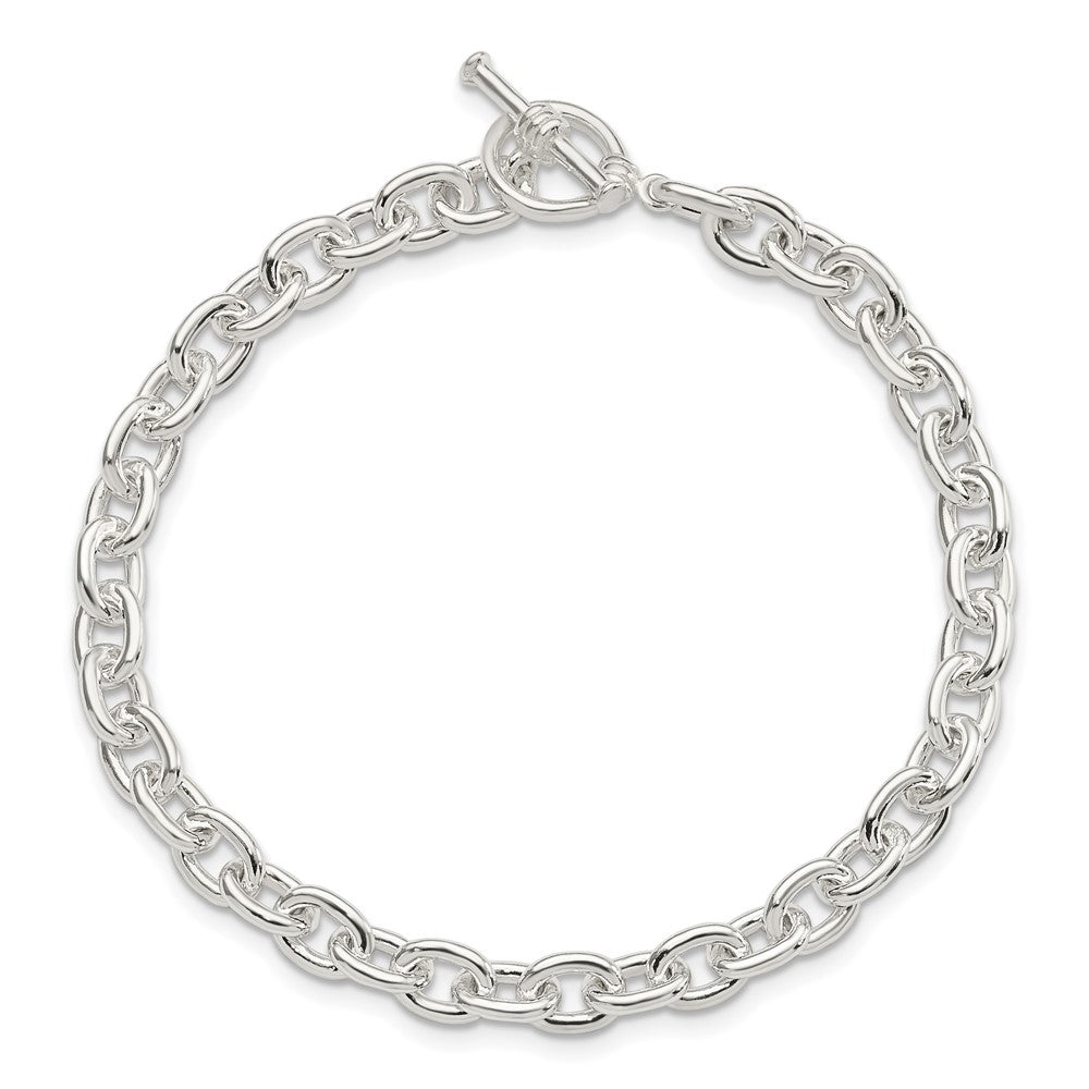 7.5 Inch Sterling Silver Toggle Link Bracelet