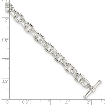 7.5 Inch Sterling Silver Toggle Link Bracelet