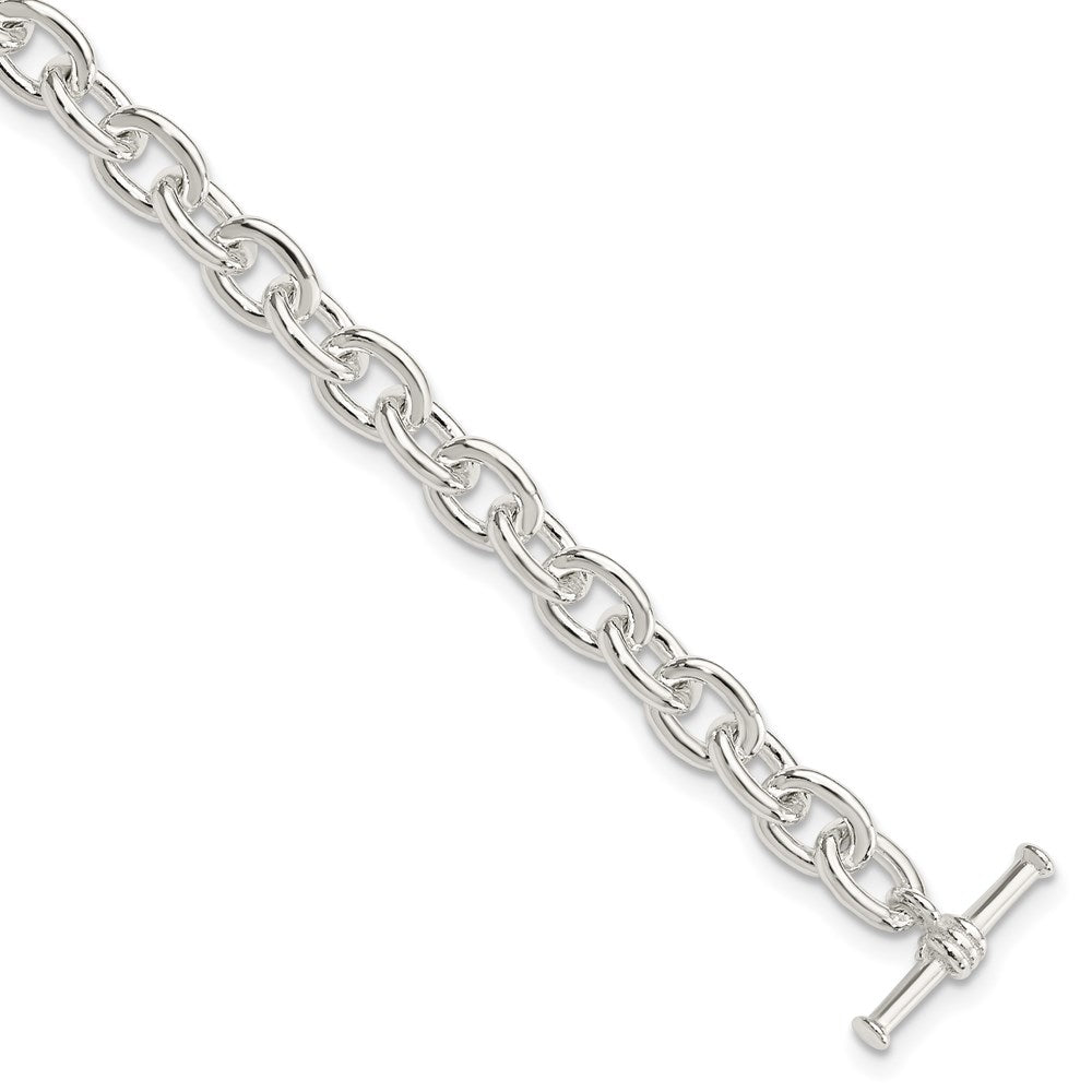 7.5 Inch Sterling Silver Toggle Link Bracelet