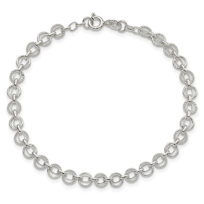 7.25 Inch Sterling Silver 5mm Fancy Bracelet