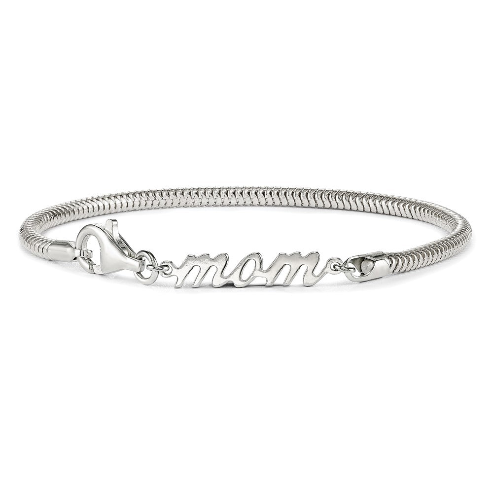 7.5 Inch Sterling Silver Mom Bracelet