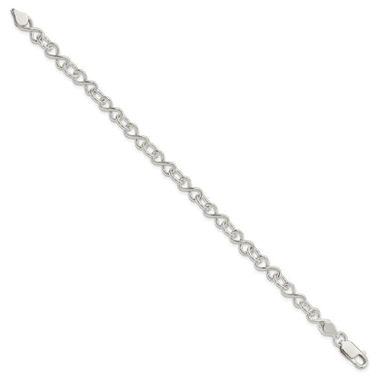 7.5 Inch Sterling Silver Polished Fancy Link Bracelet